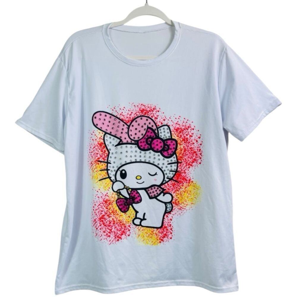 Melody White Pink Yellow Beaded Top